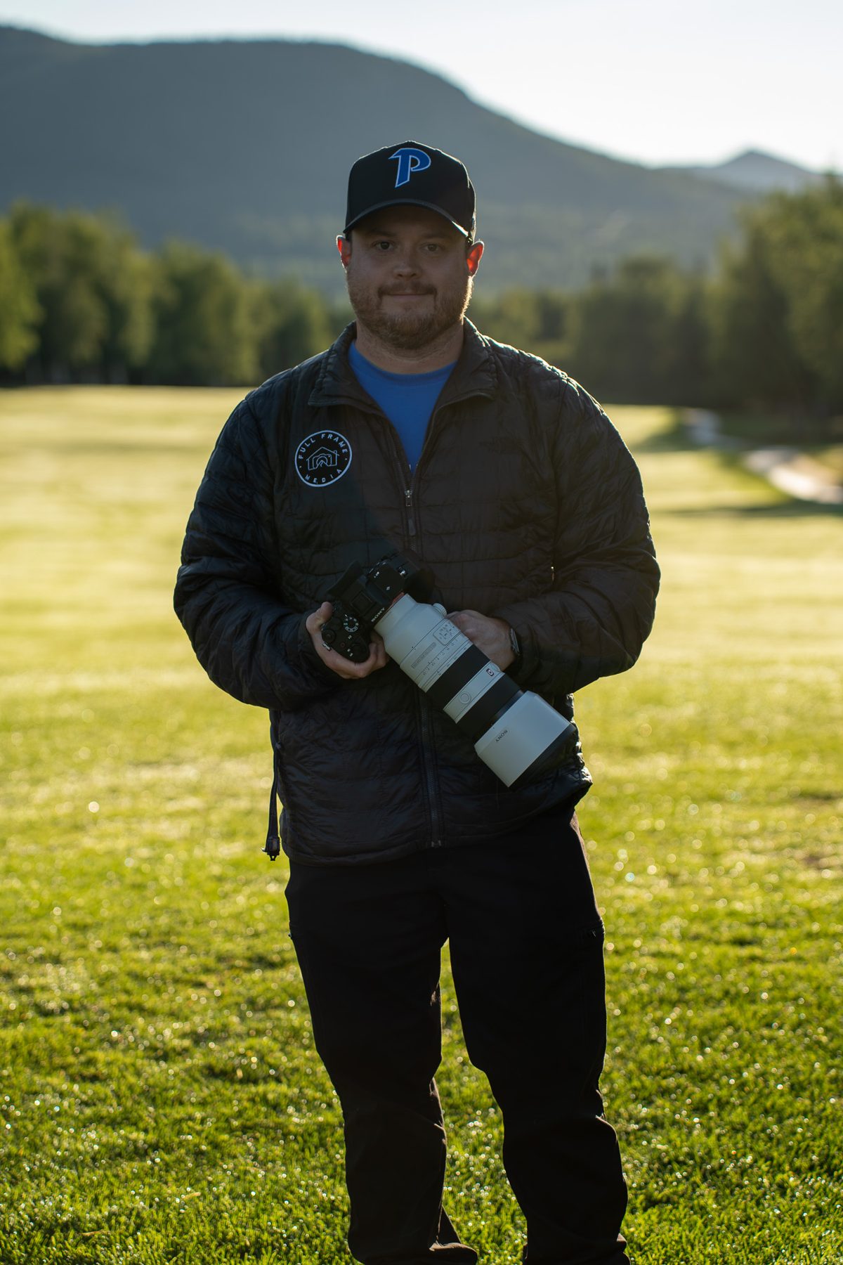 Derek Lee, owner of Full Frame Media, on location with his camera